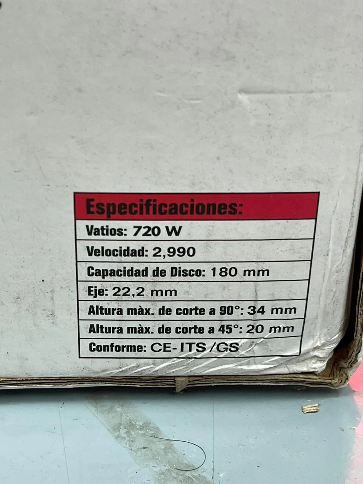 YW Tile Cutter with 720W. 230V #183313 7 | Model: TCT-YW720